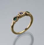 Saphir-Smaragd-Ring.