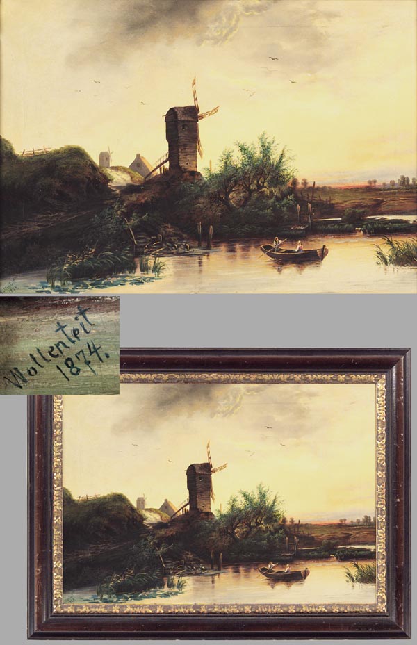 Landschaftsmaler um 1870.
