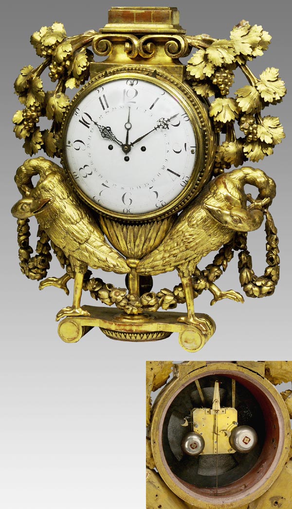 Große Louis XVI-Carteluhr.