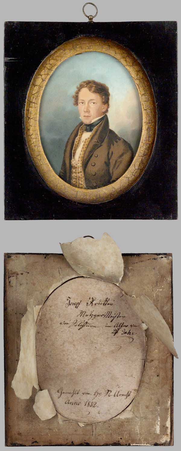Schweizer-Porträtist um 1830.