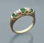 Brillant-Smaragd-Ring.
