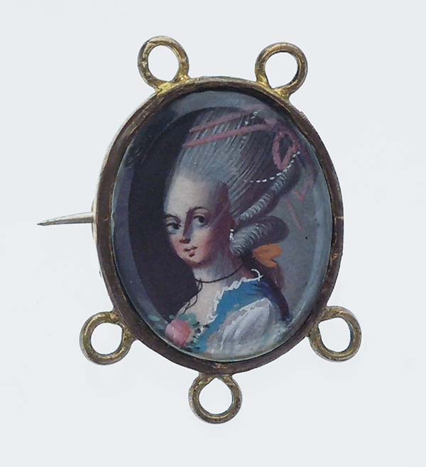 Louis XVI-Miniatur-Brosche.