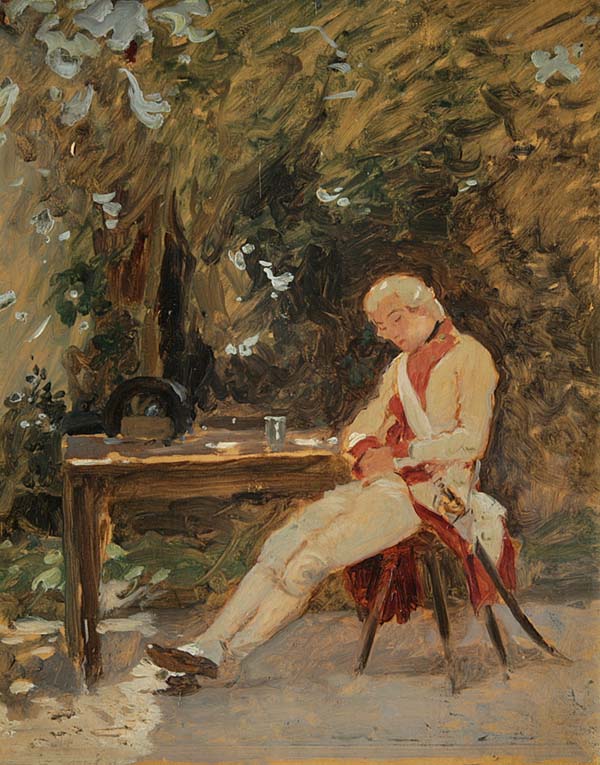 Französischer Genremaler um 1900.