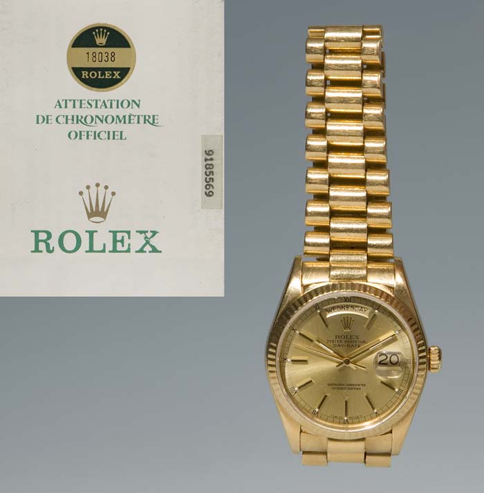 Herren-Gold-Rolex.