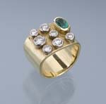 Brillant-Smaragd-Ring.