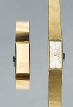 Gold-Armbanduhr.