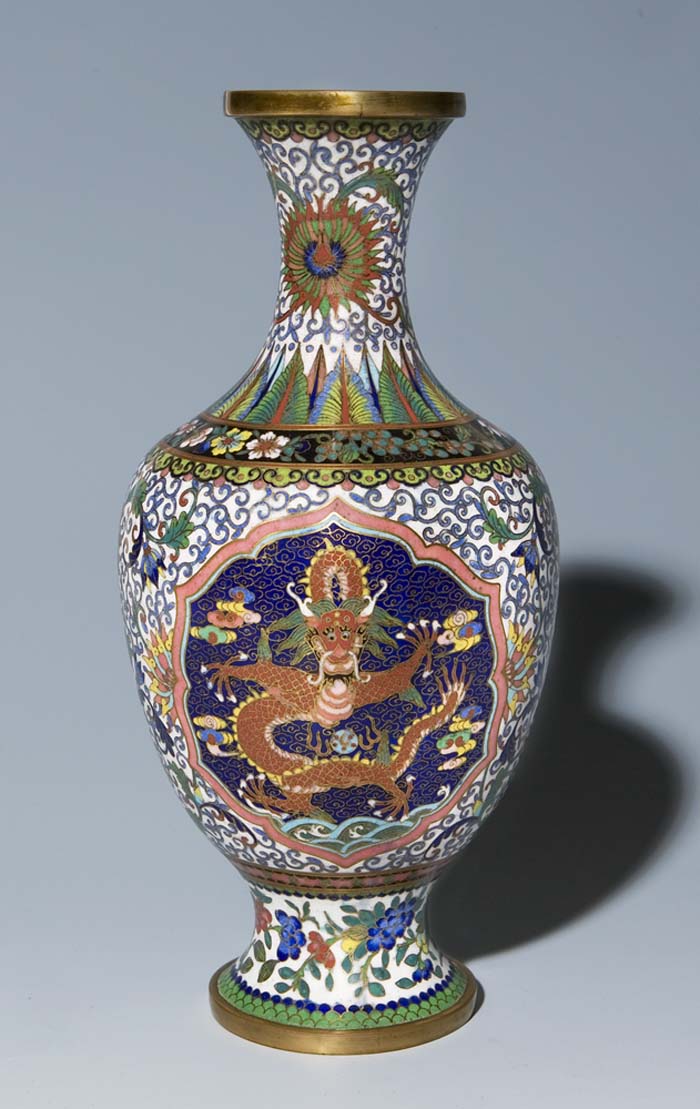 Ostasiatica Cloisonné-Vase.