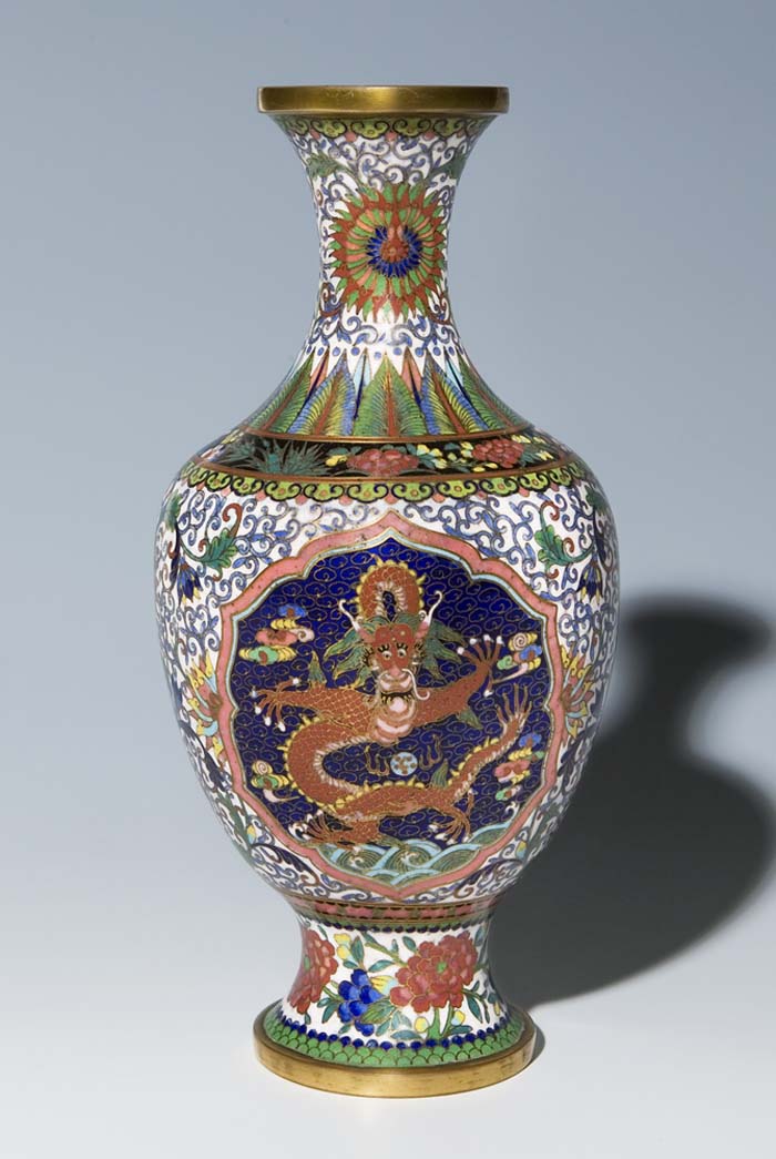 Ostasiatica Cloisonné-Vase.