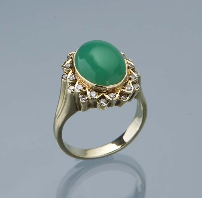 Chrysopras-Diamant-Ring.