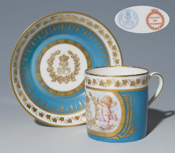 Sevrés-Tasse, Untertasse 1844.