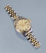 Rolex-Damen-Armbanduhr.