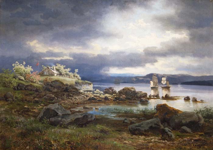 Schwedischer Landschaftsmaler Mitte 19.