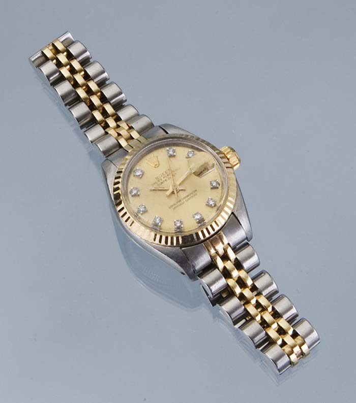 Rolex-Damen-Armbanduhr.