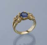 Lazulith-Diamant-Ring.