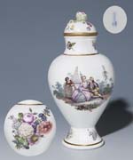 Barock-Deckelvase.