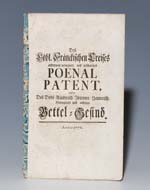 Poenal-Patent des Fränkischen Kreises 1