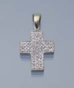 Diamant-Kreuz-Anhänger.