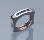 Saphir-Diamant-Ring.