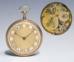 Große goldene Taschenuhr mit Schlagwerk