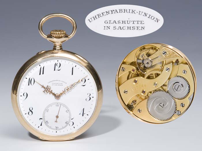 Goldene Taschenuhr.