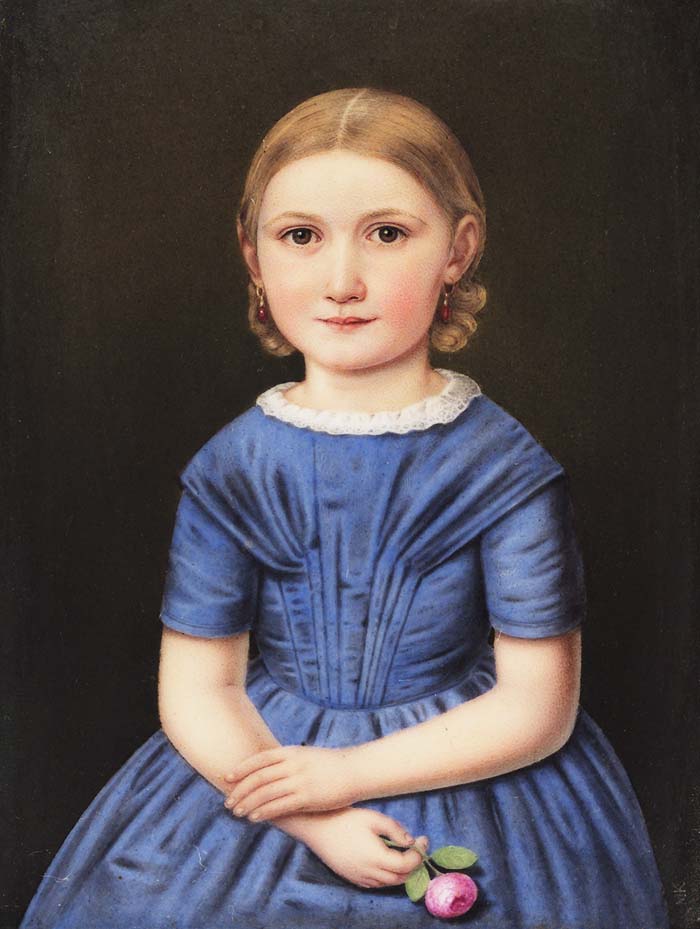 Biedermeier-Kinderporträt.