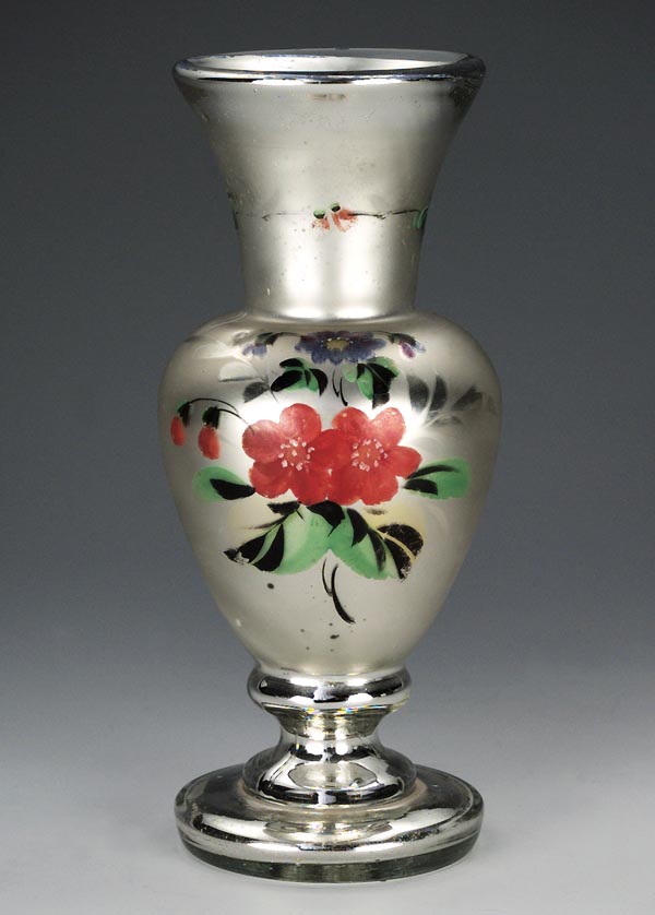 Silberglas-Balustervase.