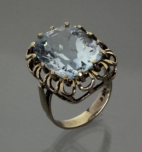 Aquamarin-Ring.