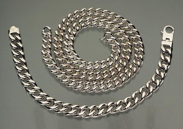 Silber-Collier, Armband.