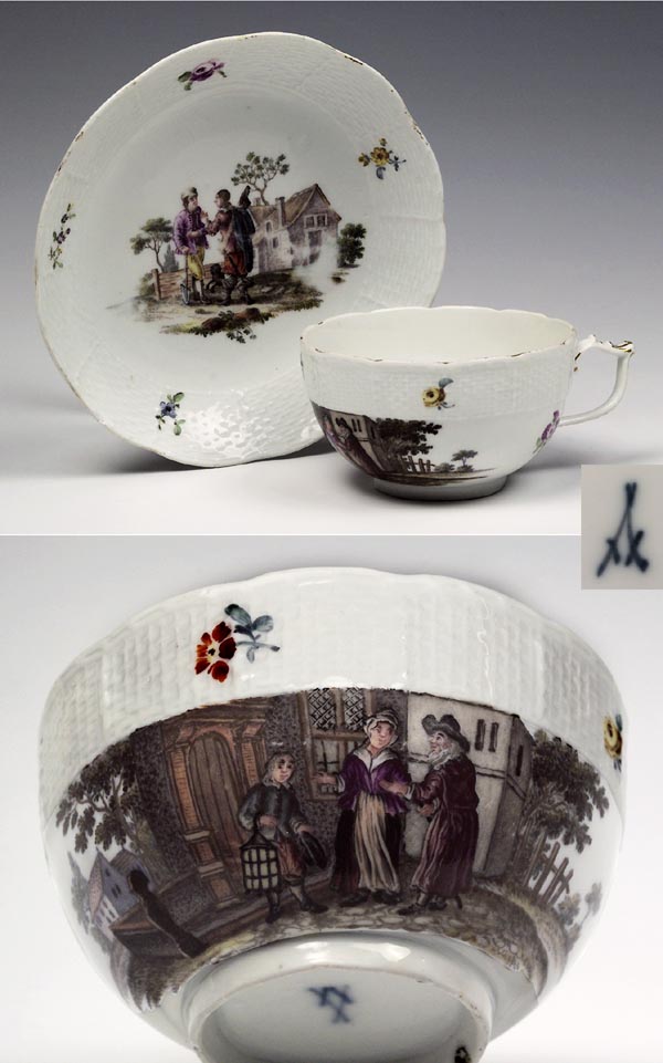 Bild-Tasse, Untertasse.