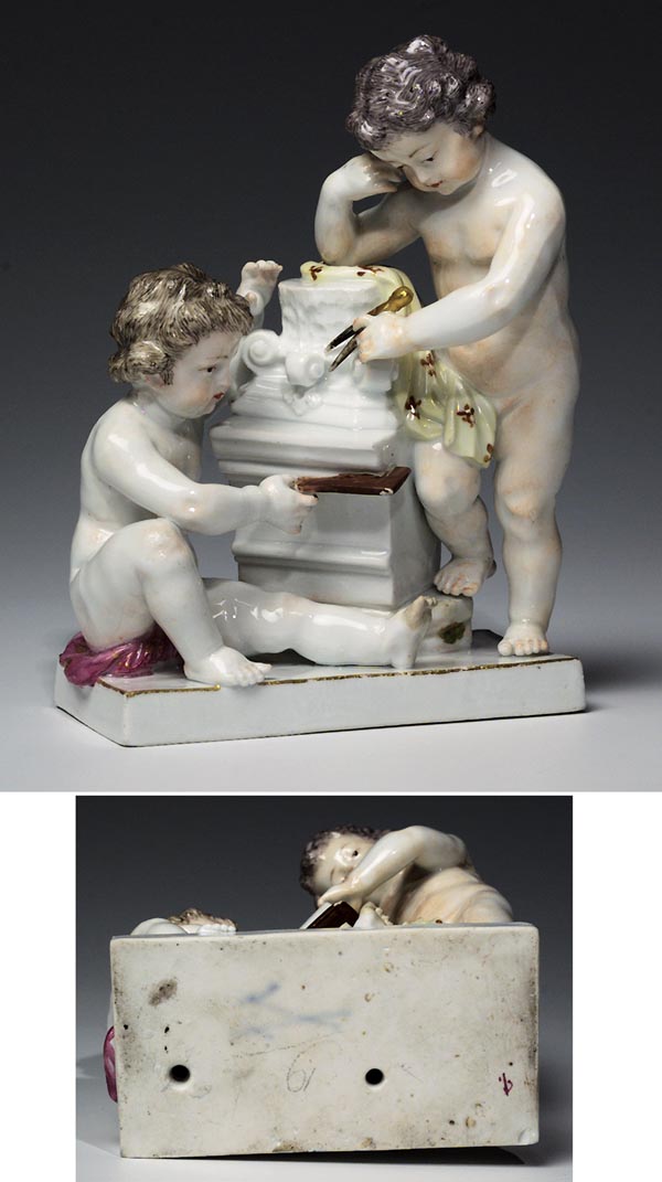 Putti-Figurengruppe.