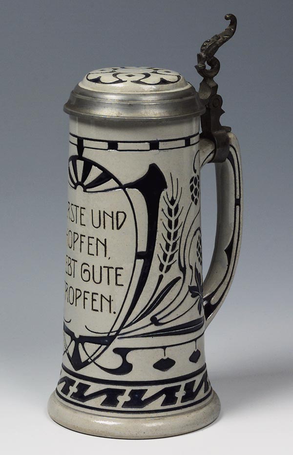 Jugendstil-Bierkrug.