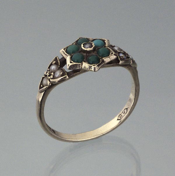Türkis-Perlchen-Ring.
