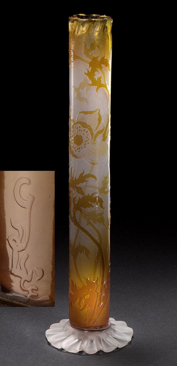 Jugendstil-Stangenvase.