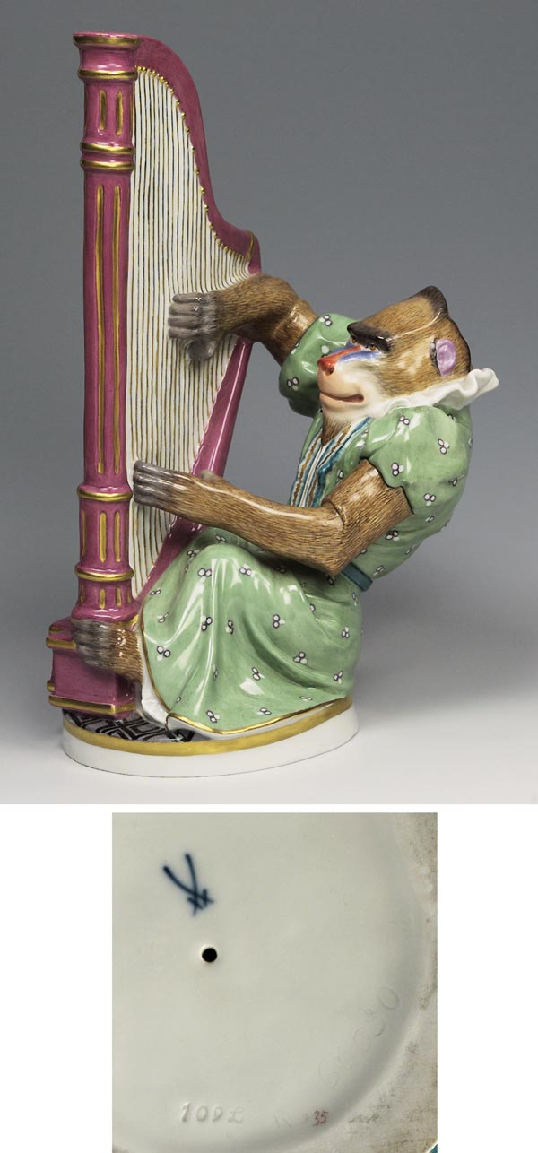 Jugendstil-Tierfigur.