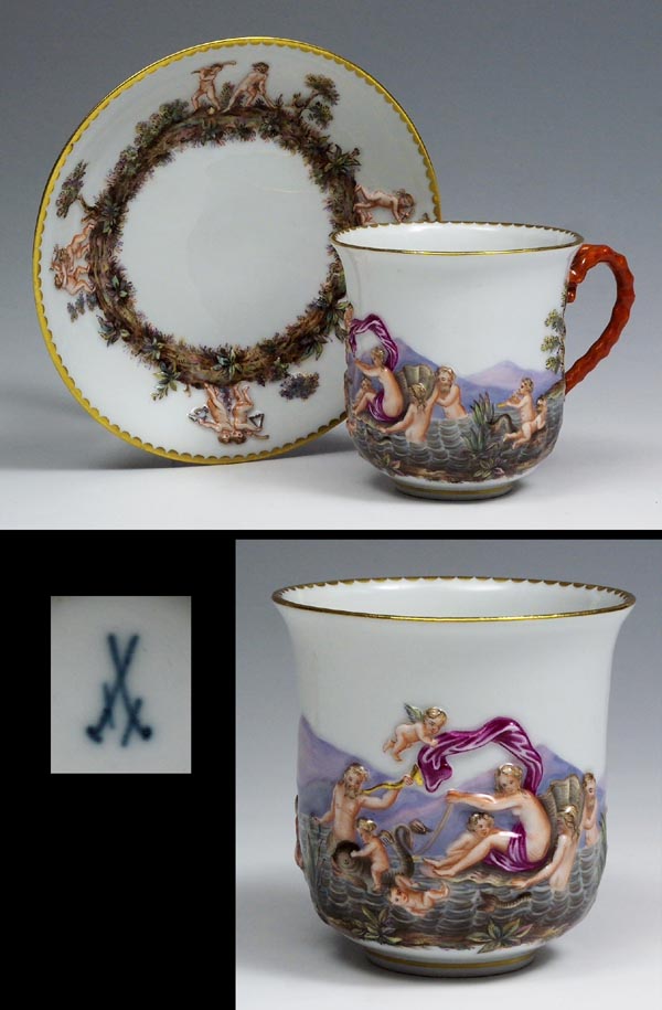 Capodimonte-Tasse, Untertasse.