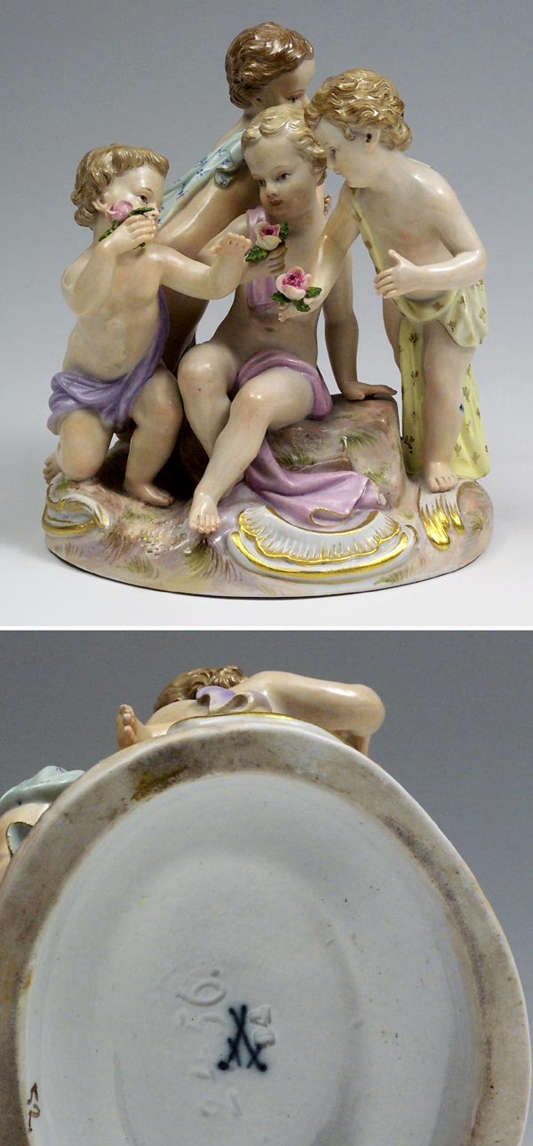 Putti-Figurengruppe.