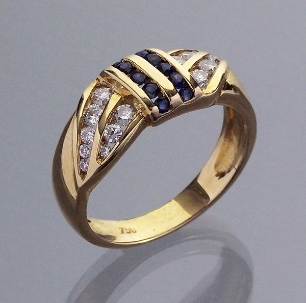 Saphir-Brillant-Ring.