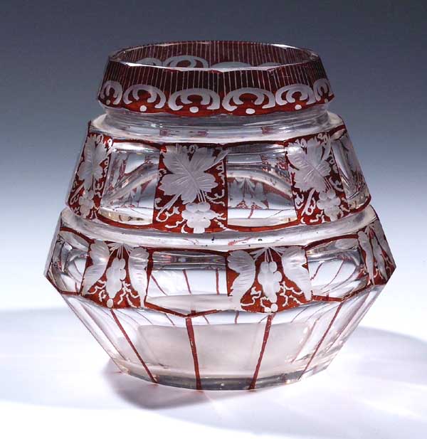 Rotglas-Vase.