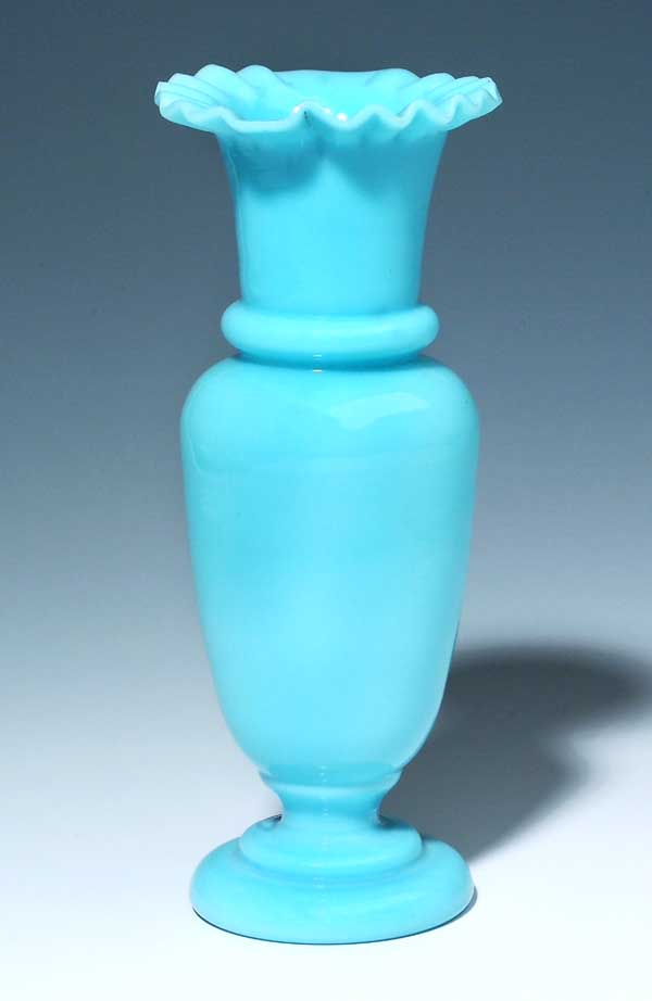 Milchglas-Vase.