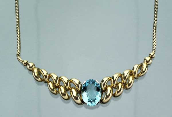 Aquamarin-Collier.