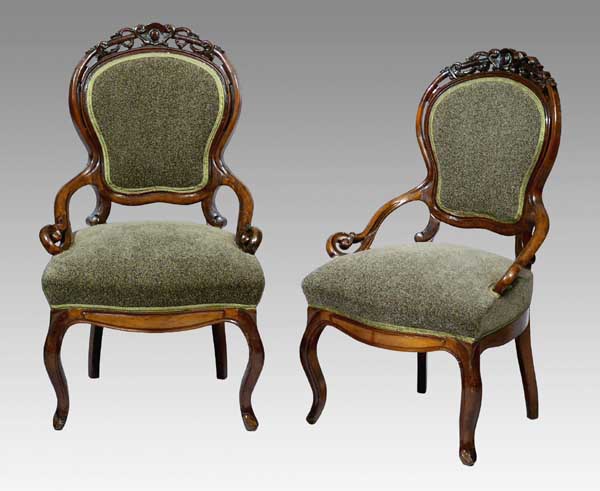 Paar Louis Philippe-Armlehnstühle.