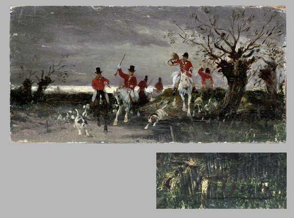 Jagdmaler Ende 19.Jahrhundert.