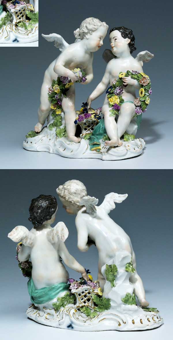 Putti-Figurengruppe.