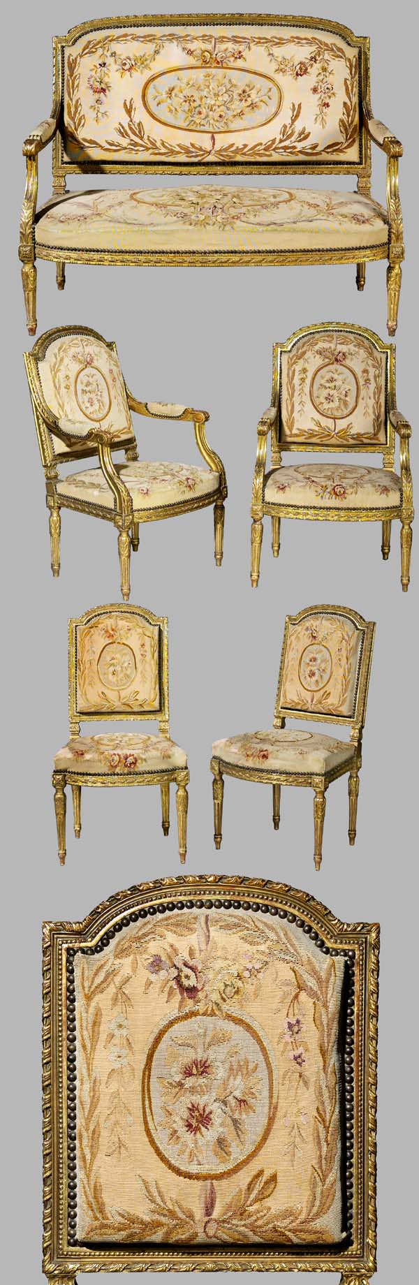Louis XVI-Sitzgruppe.