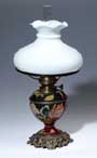 Jugendstil-Petroleumtischlampe.