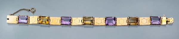 Amethyst-Citrin-Armband.