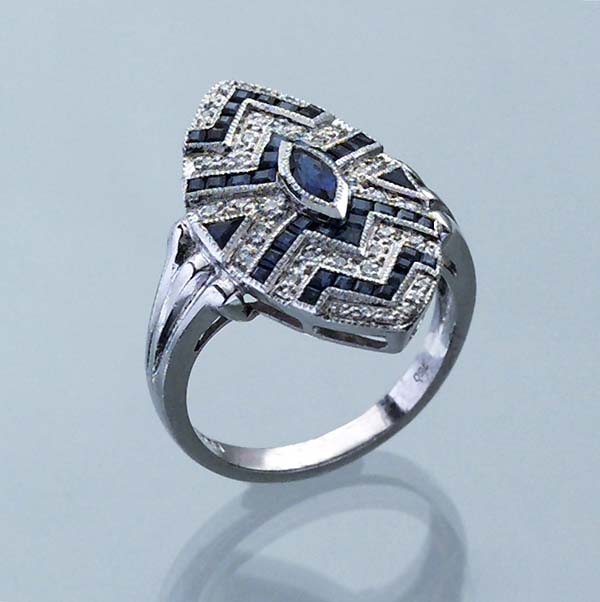 Saphir-Brillant-Ring.