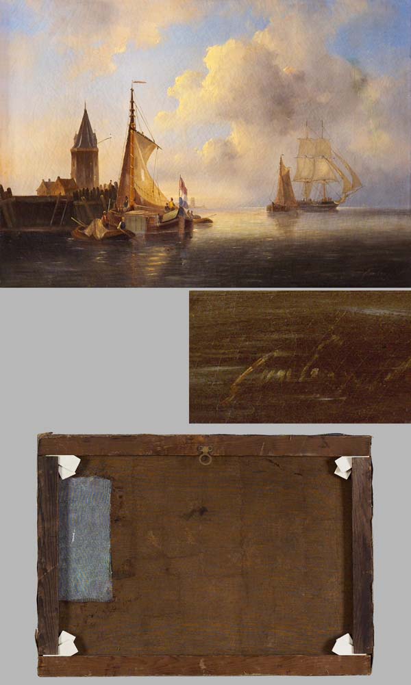 Marinemaler um 1800.