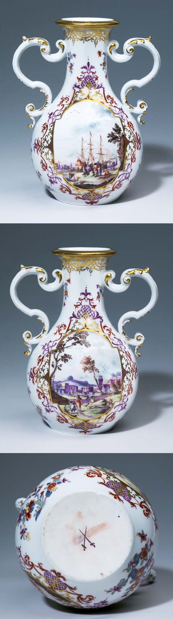 Seltene Henkelvase.