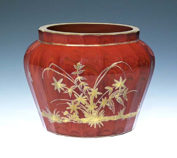 Steinglas-Vase.